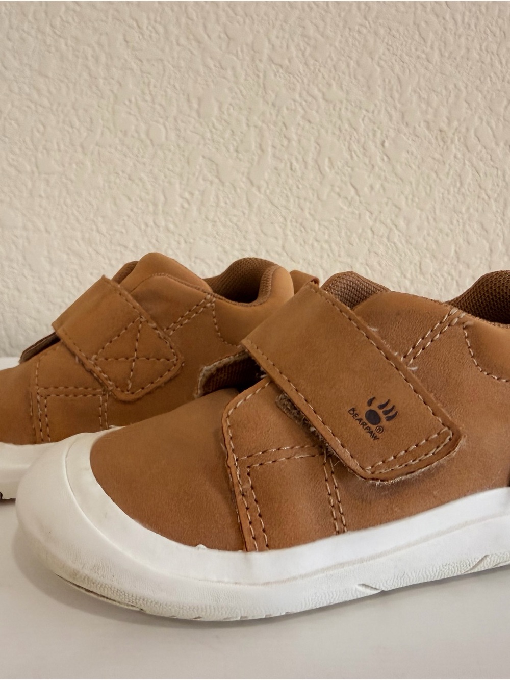 Bearpaw Brown Toddler Velcro Casual Sneakers - Picture 2 of 6